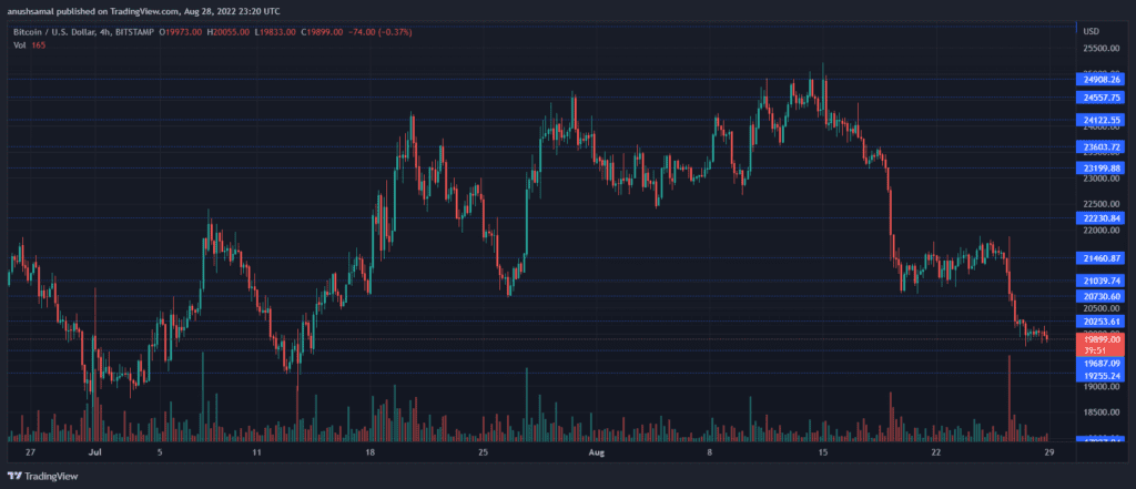 Bitcoin Traffic Chart Pricing 2022, August