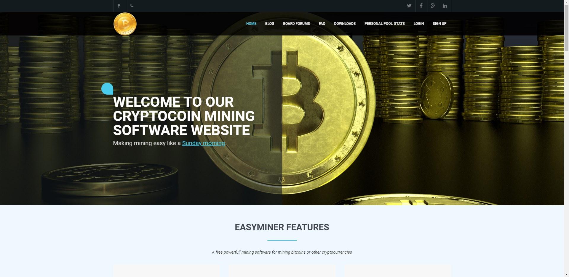 Easy Miner Website Review - CryptoSeptic.com
