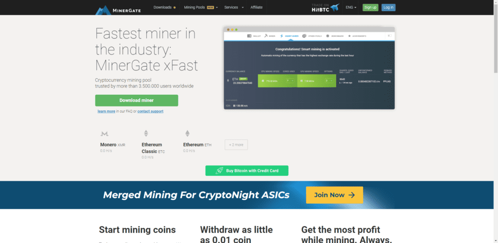 Minergate Website Review - CryptoSeptic.com